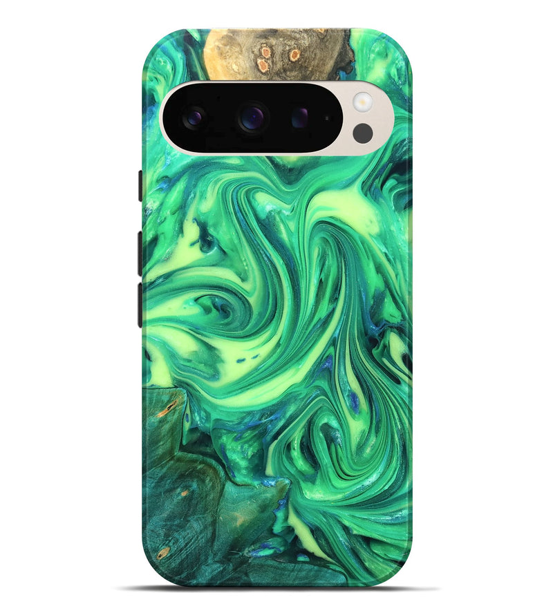 Pixel 10 Pro XL Wood Live Edge Phone Case - Zaria (Neon, 819321)