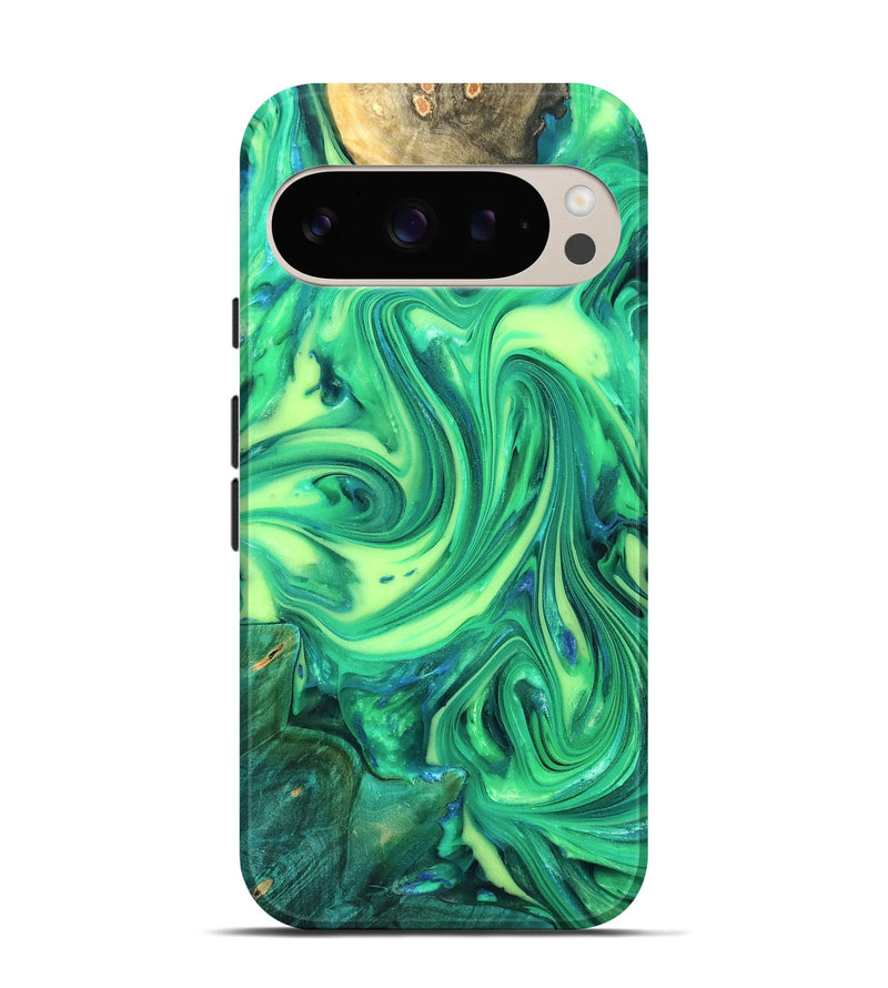 Pixel 9 Wood Live Edge Phone Case - Zaria (Neon, 819321)