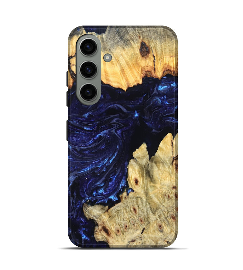 Galaxy S24 Wood Live Edge Phone Case - Cathryn (Blue, 819322)