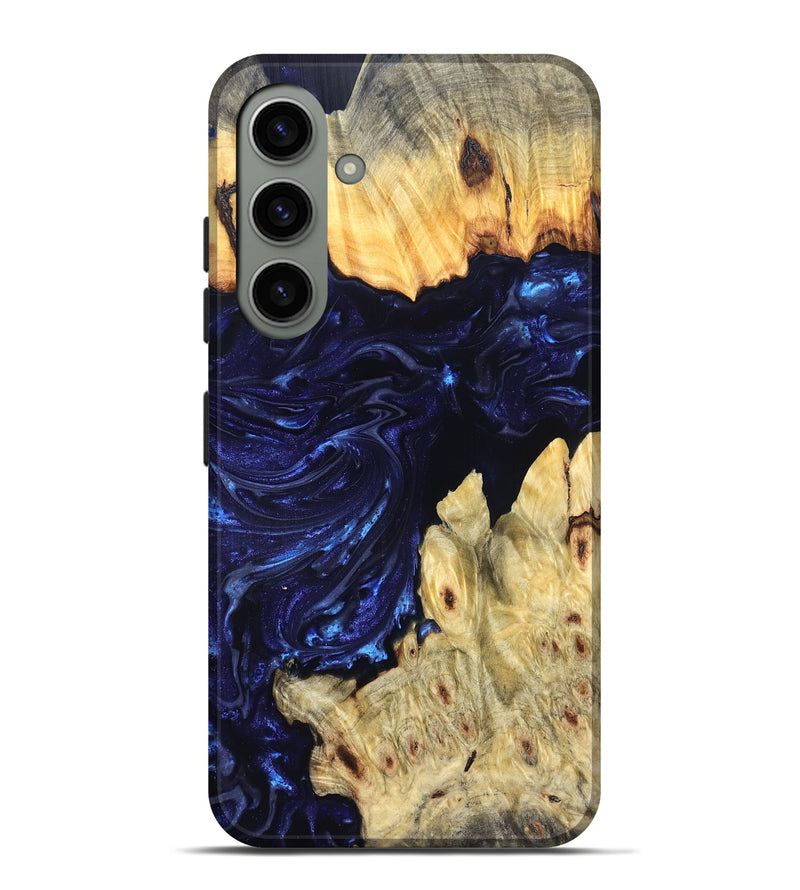 Galaxy S24 Plus Wood Live Edge Phone Case - Cathryn (Blue, 819322)