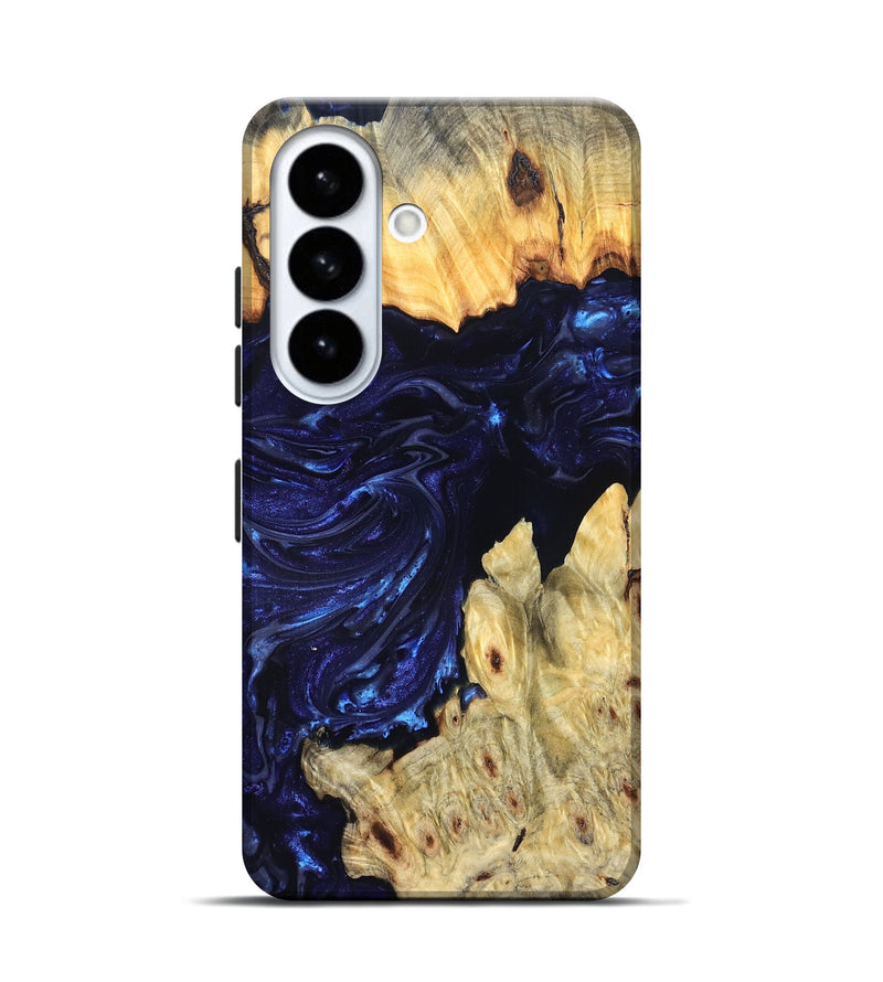 Galaxy S26 Wood Live Edge Phone Case - Cathryn (Blue, 819322)