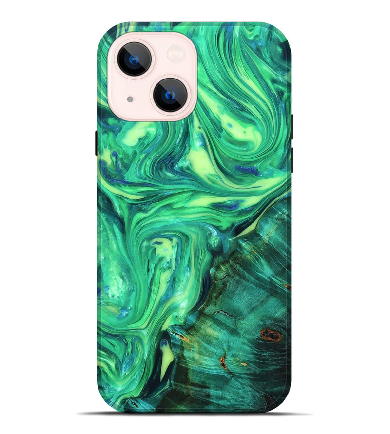 iPhone 14 Plus ResinArt Live Edge Phone Case - Zada (Neon, 819323)