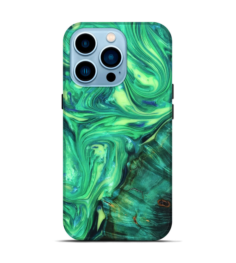 iPhone 14 Pro ResinArt Live Edge Phone Case - Zada (Neon, 819323)