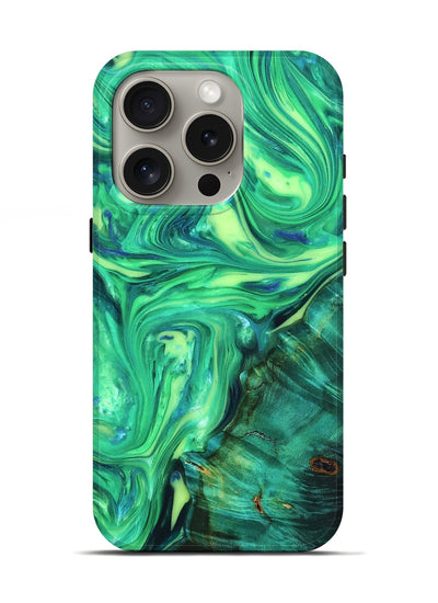 iPhone 16 Pro ResinArt Live Edge Phone Case - Zada (Neon, 819323)