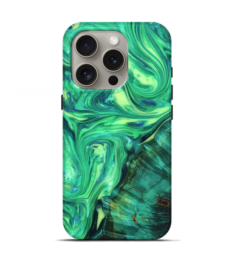 iPhone 16 Pro ResinArt Live Edge Phone Case - Zada (Neon, 819323)