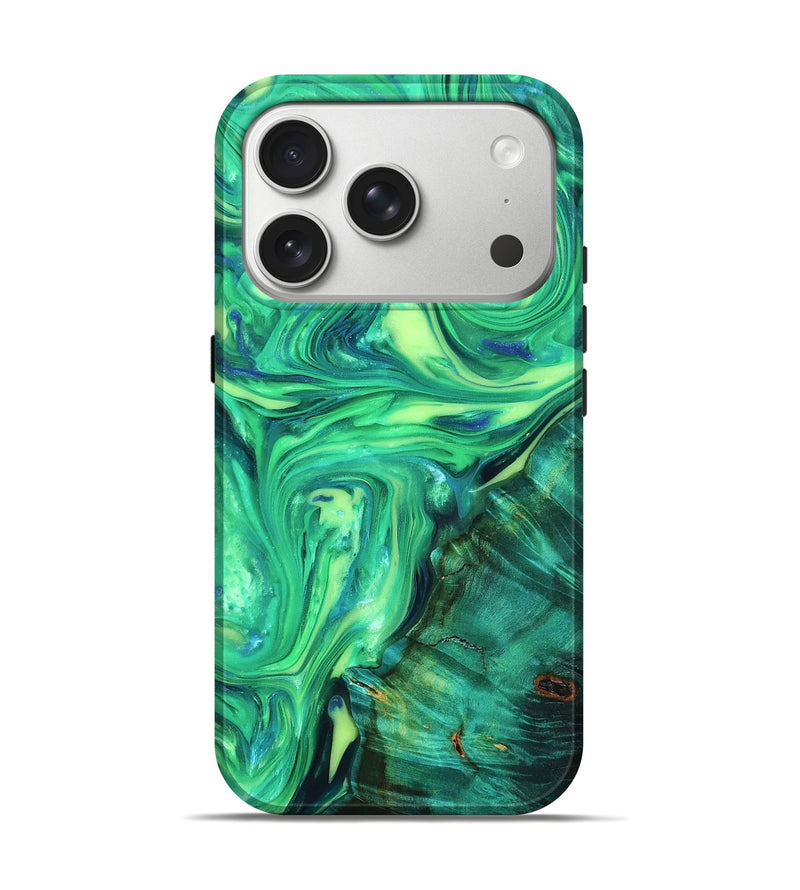iPhone 17 Pro ResinArt Live Edge Phone Case - Zada (Neon, 819323)