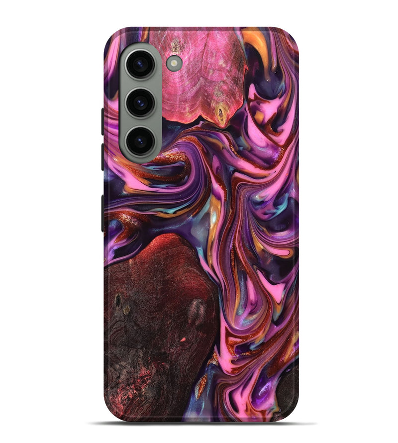 Galaxy S23 Plus Wood Live Edge Phone Case - Ada (Red, 819324)