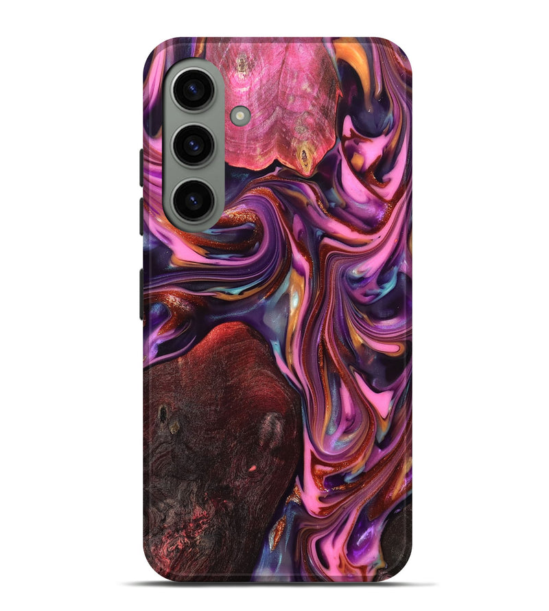 Galaxy S24 Plus Wood Live Edge Phone Case - Ada (Red, 819324)