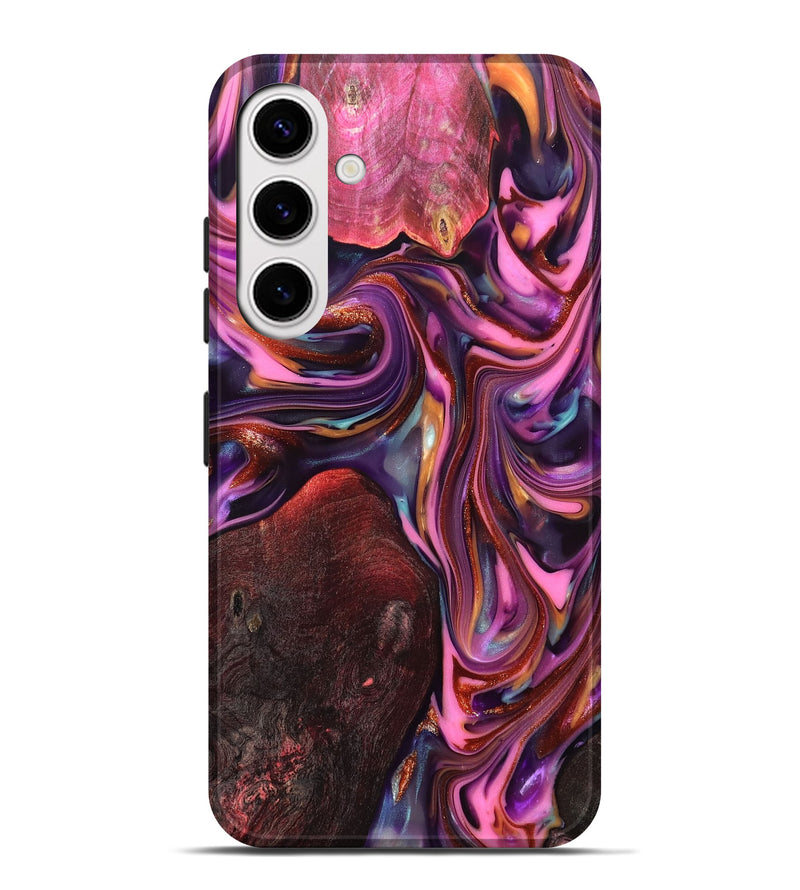 Galaxy S25 Plus Wood Live Edge Phone Case - Ada (Red, 819324)