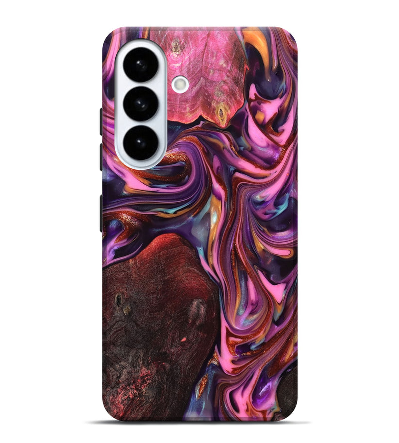 Galaxy S26 Plus Wood Live Edge Phone Case - Ada (Red, 819324)