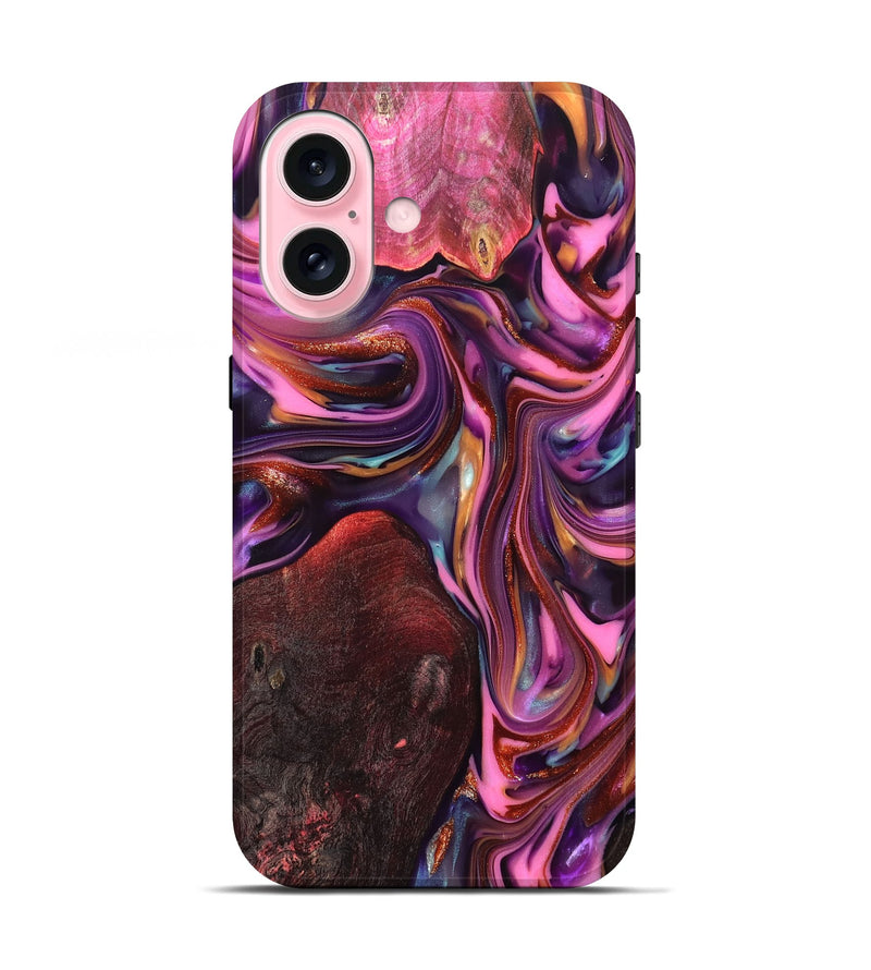 iPhone 17 Wood Live Edge Phone Case - Ada (Red, 819324)