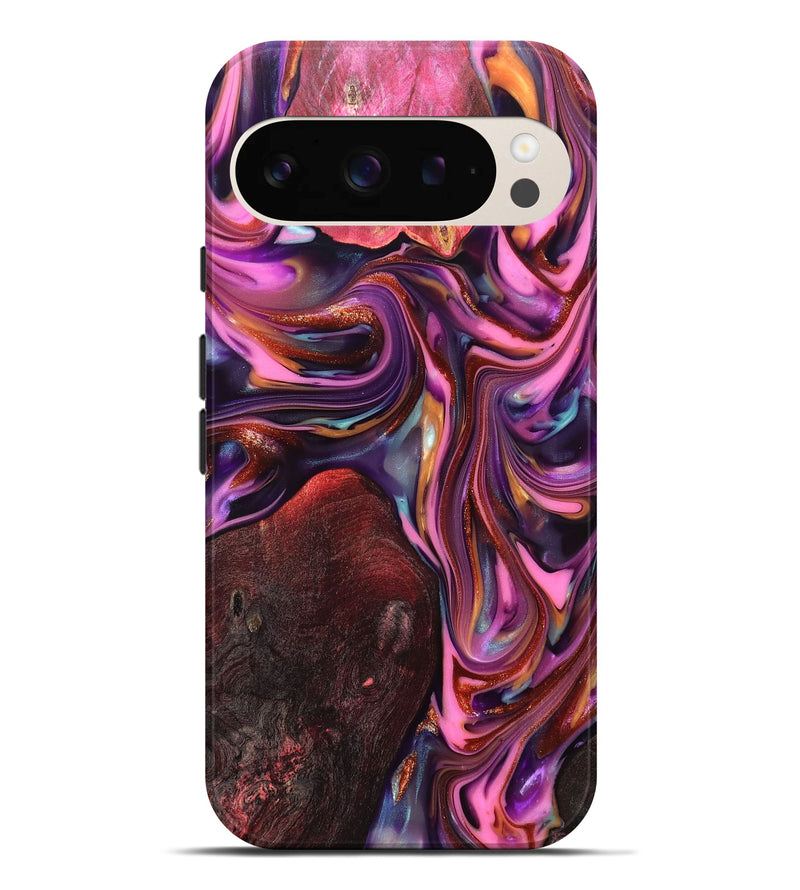 Pixel 9 Pro XL Wood Live Edge Phone Case - Ada (Red, 819324)