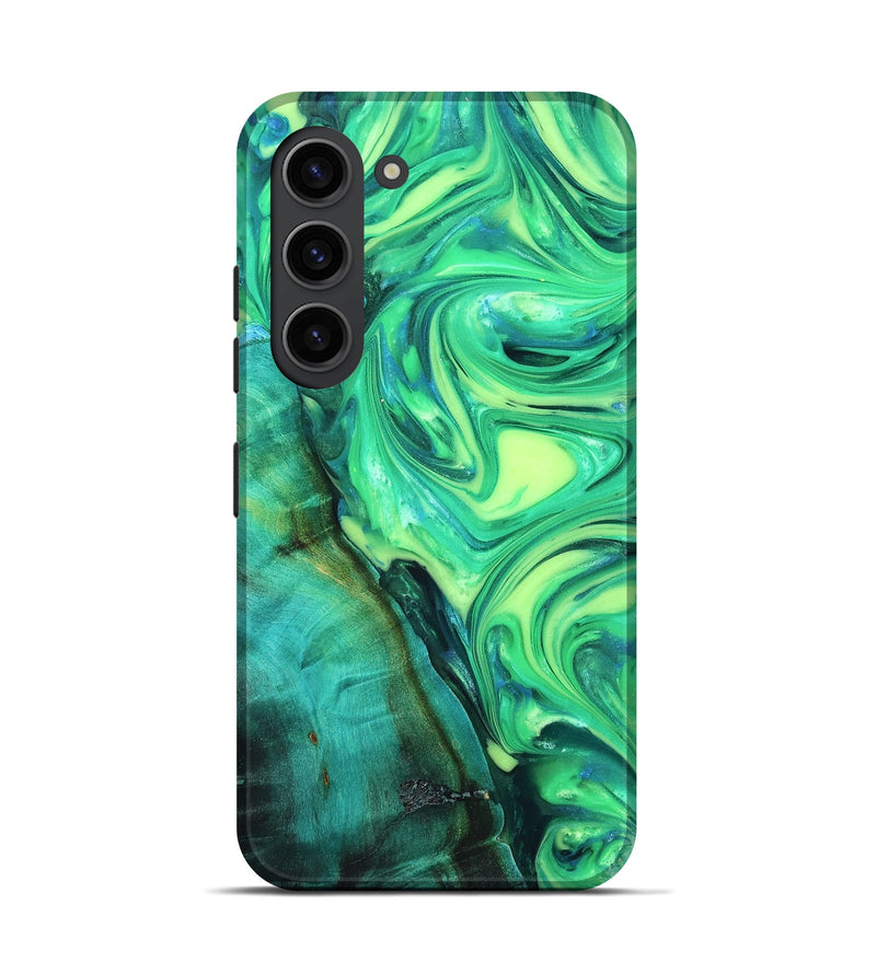 Galaxy S23 Wood Live Edge Phone Case - Kyren (Neon, 819325)