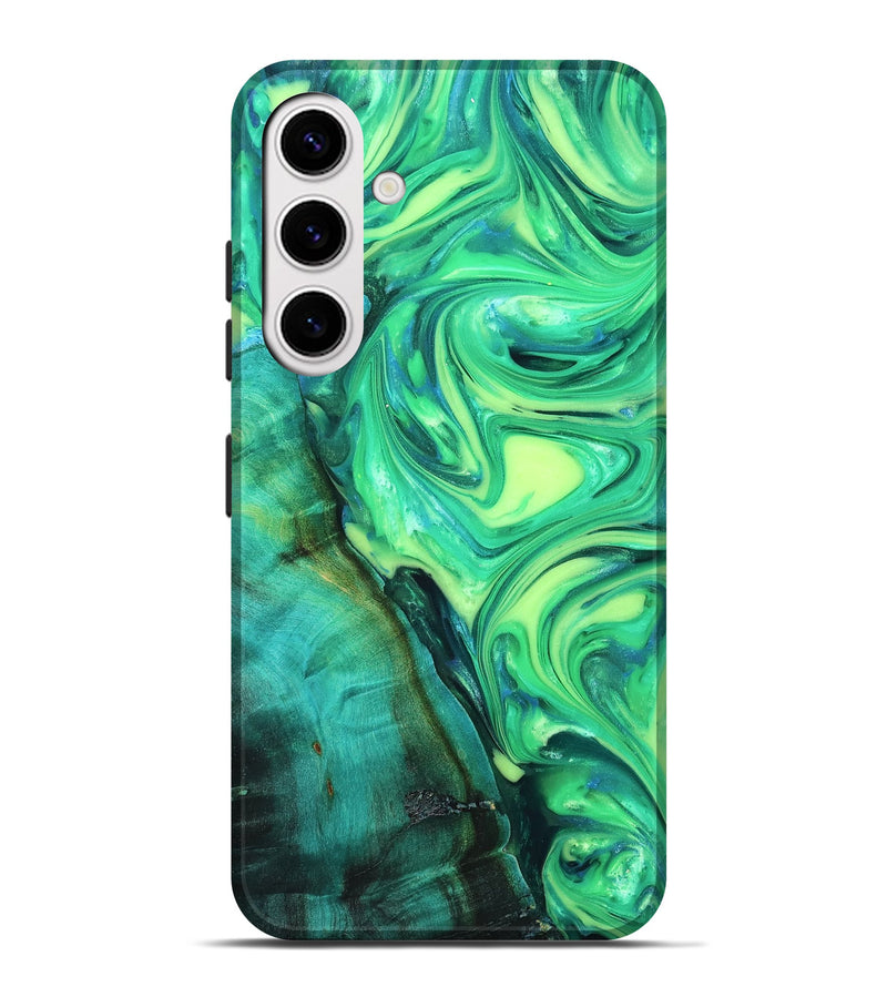Galaxy S25 Plus Wood Live Edge Phone Case - Kyren (Neon, 819325)