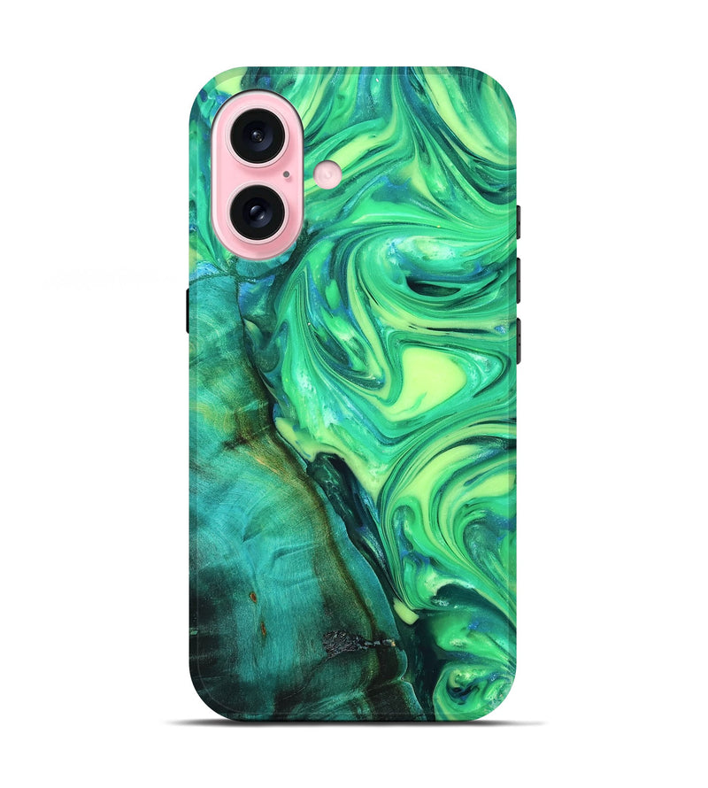 iPhone 17 Wood Live Edge Phone Case - Kyren (Neon, 819325)