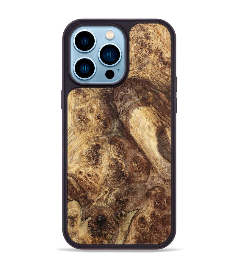 iPhone 14 Pro Max Wood Phone Case - Kiera (Wood Burl, 819326)