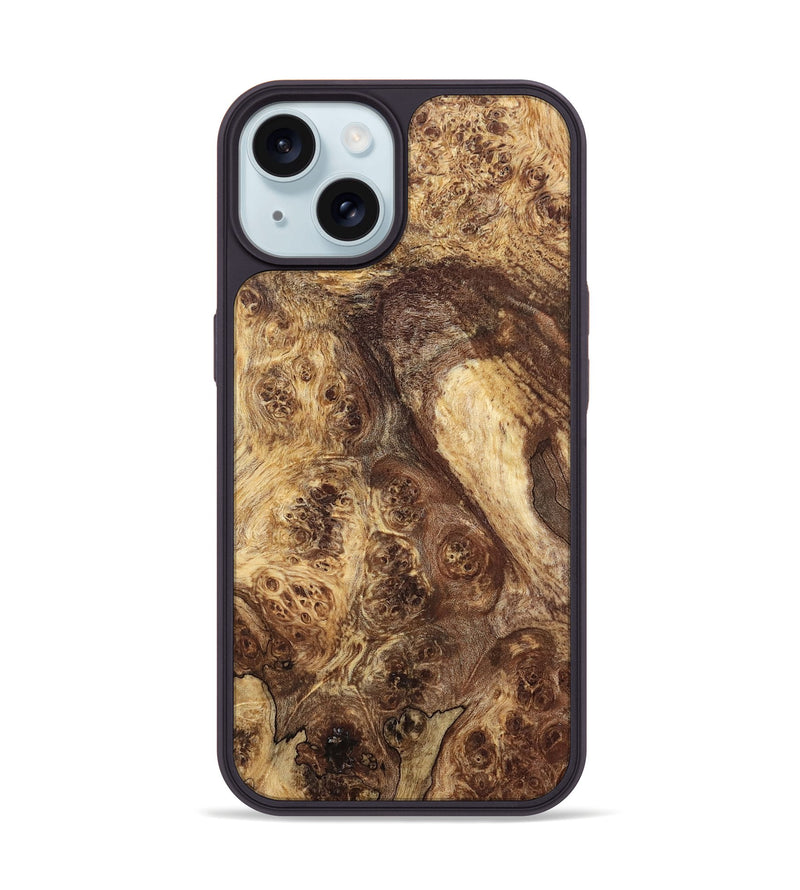 iPhone 15 Wood Phone Case - Kiera (Wood Burl, 819326)