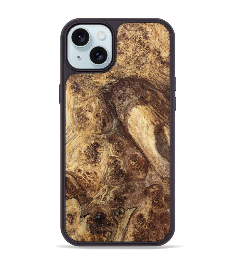 iPhone 15 Plus Wood Phone Case - Kiera (Wood Burl, 819326)