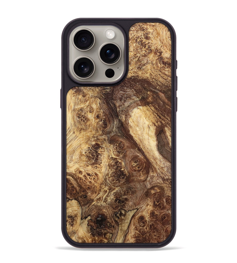 iPhone 15 Pro Max Wood Phone Case - Kiera (Wood Burl, 819326)