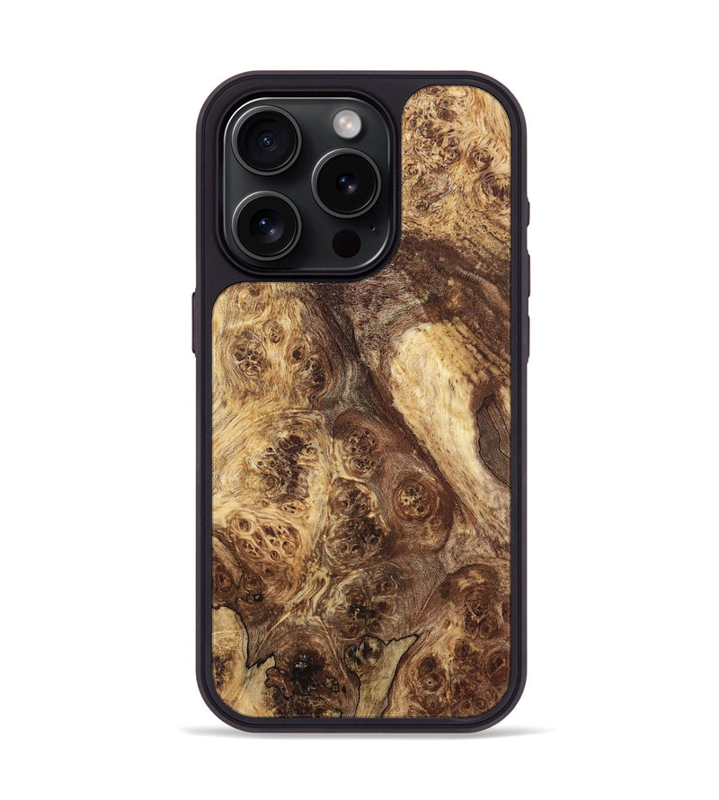 iPhone 15 Pro Wood Phone Case - Kiera (Wood Burl, 819326)