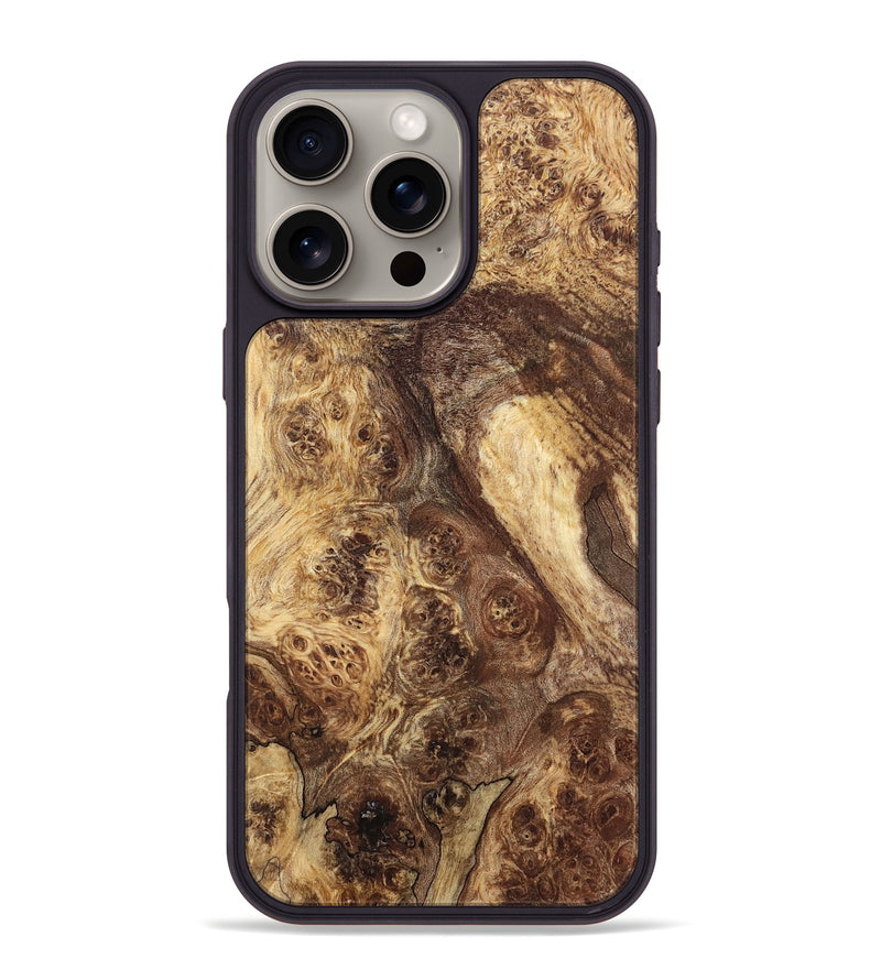 iPhone 16 Pro Max Wood Phone Case - Kiera (Wood Burl, 819326)