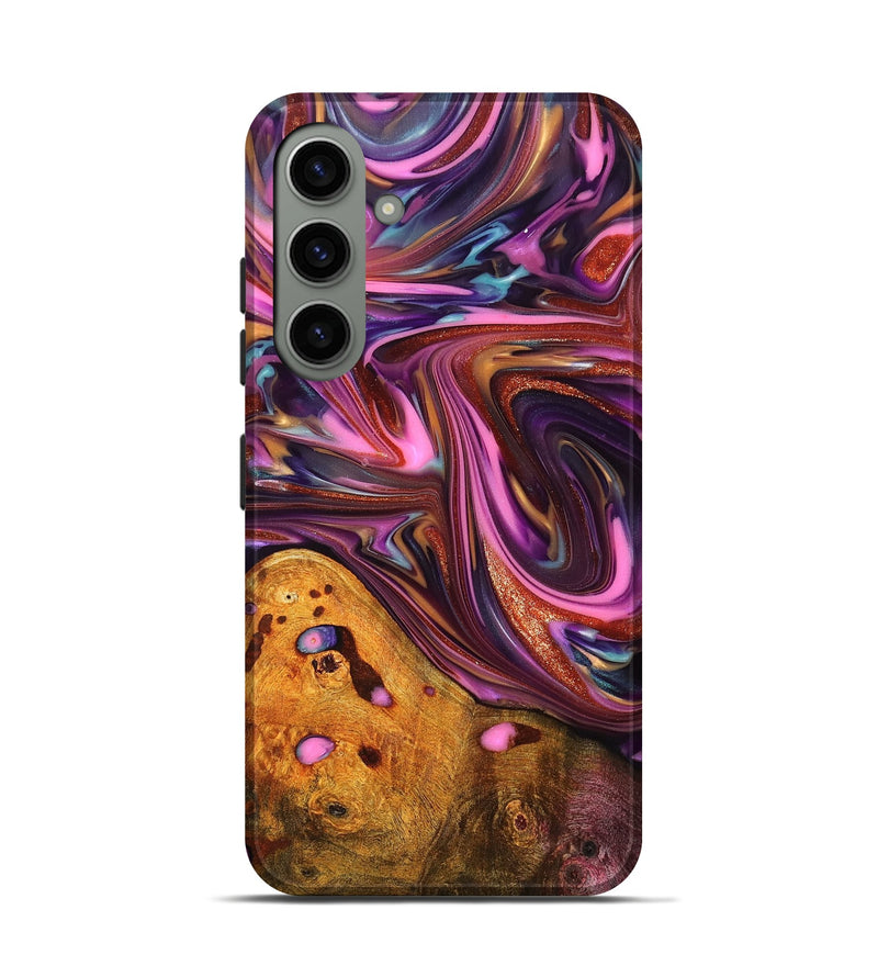 Galaxy S24 Wood Live Edge Phone Case - Aya (Red, 819327)