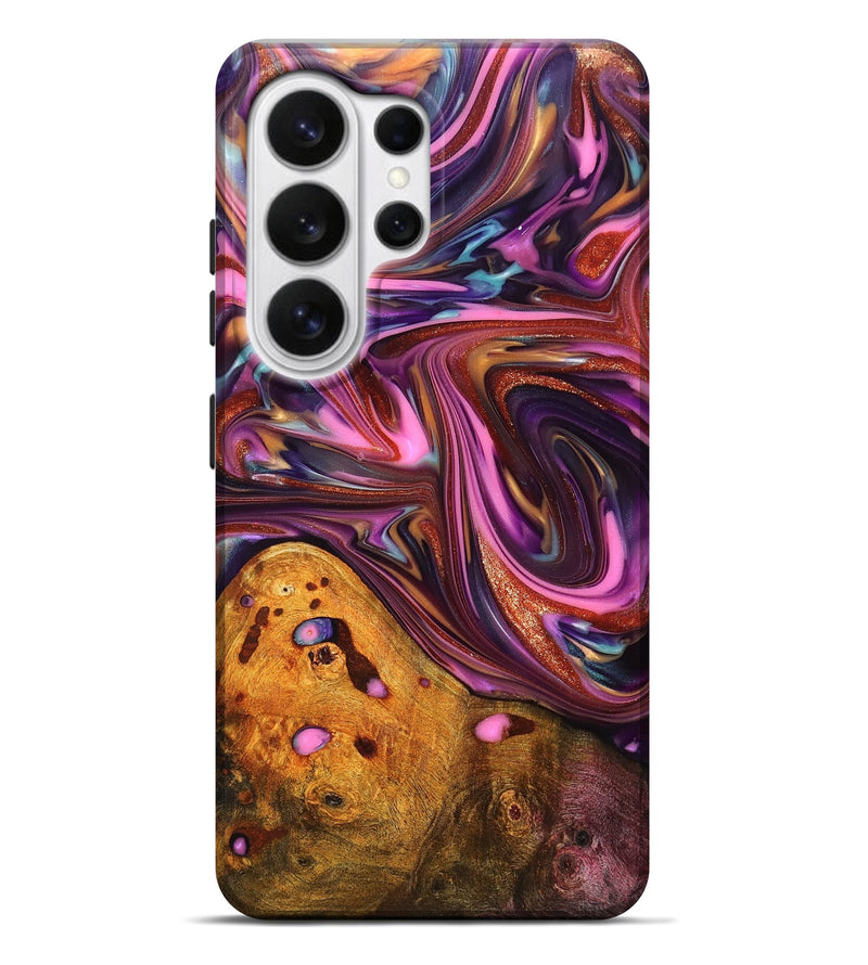 Galaxy S26 Ultra Wood Live Edge Phone Case - Aya (Red, 819327)