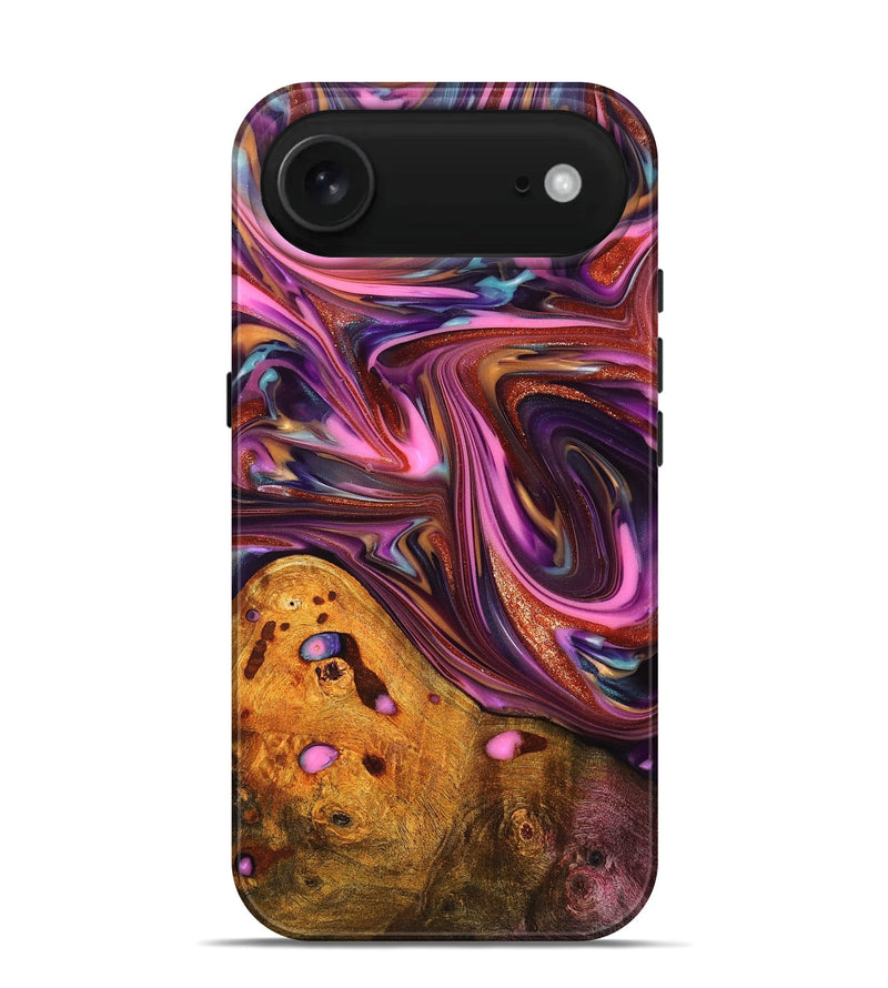 iPhone 17 Air Wood Live Edge Phone Case - Aya (Red, 819327)