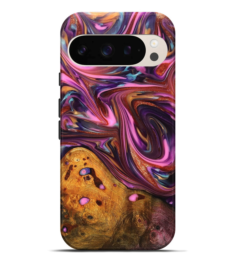 Pixel 10 Pro XL Wood Live Edge Phone Case - Aya (Red, 819327)