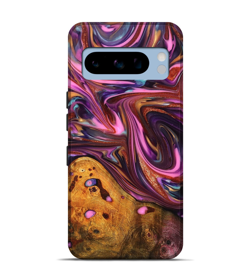 Pixel 8 Pro Wood Live Edge Phone Case - Aya (Red, 819327)
