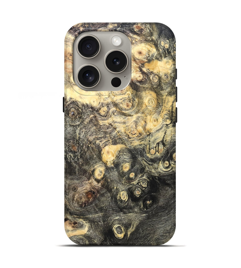 iPhone 16 Pro Wood Live Edge Phone Case - Tyesha (Wood Burl, 819329)