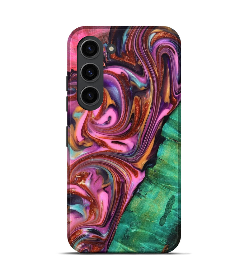 Galaxy S23 Wood Live Edge Phone Case - Carissa (Red, 819330)