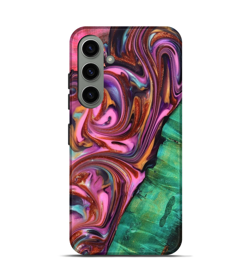 Galaxy S24 Wood Live Edge Phone Case - Carissa (Red, 819330)