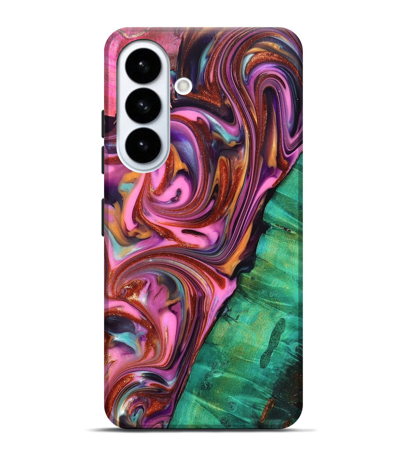 Galaxy S26 Plus Wood Live Edge Phone Case - Carissa (Red, 819330)