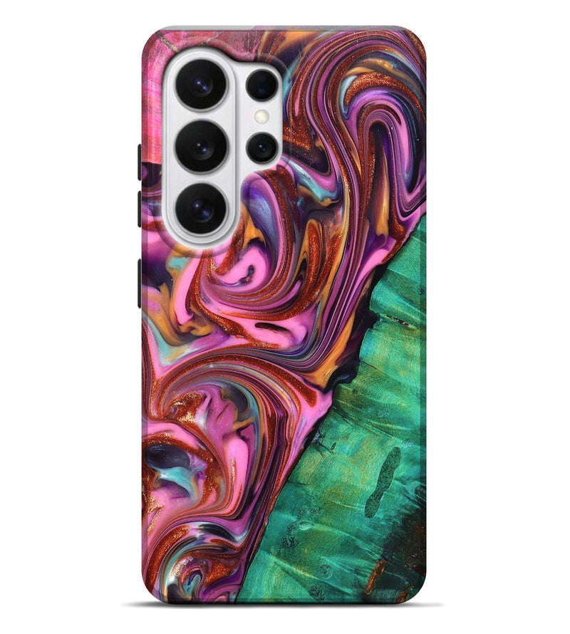 Galaxy S26 Ultra Wood Live Edge Phone Case - Carissa (Red, 819330)