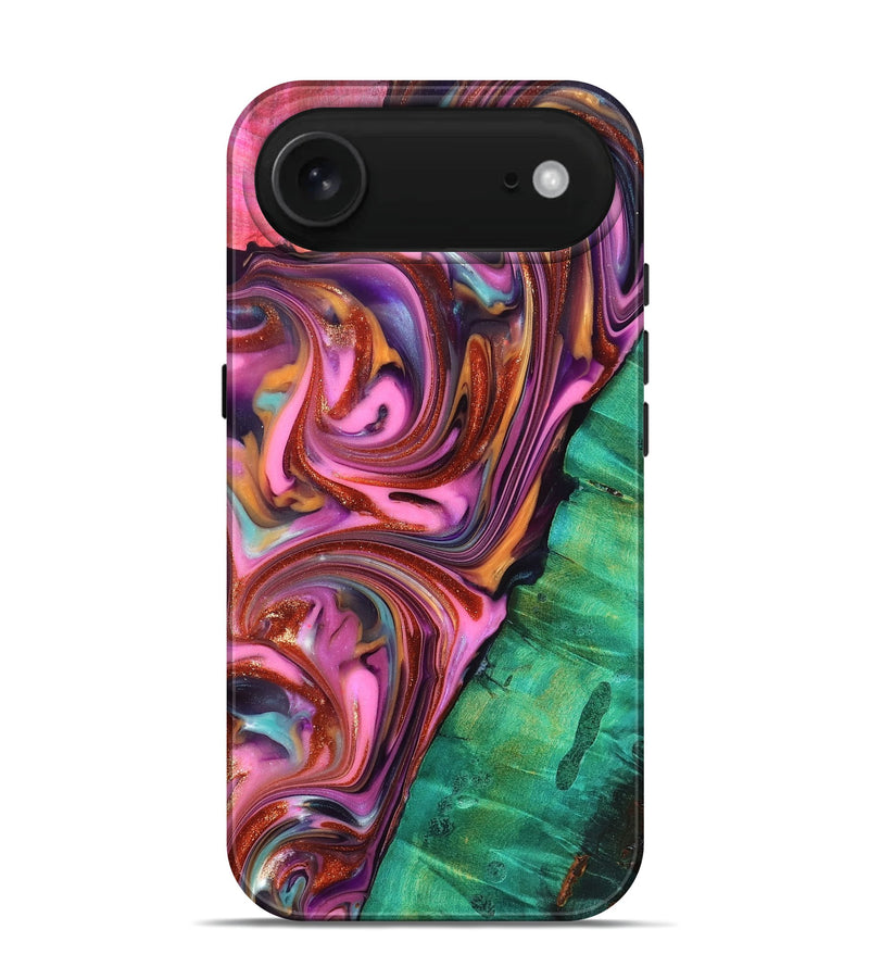 iPhone 17 Air Wood Live Edge Phone Case - Carissa (Red, 819330)