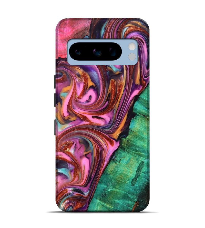 Pixel 8 Pro Wood Live Edge Phone Case - Carissa (Red, 819330)
