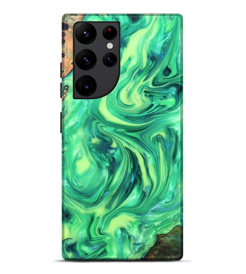 Galaxy S22 Ultra Wood Live Edge Phone Case - Skyla (Neon, 819331)