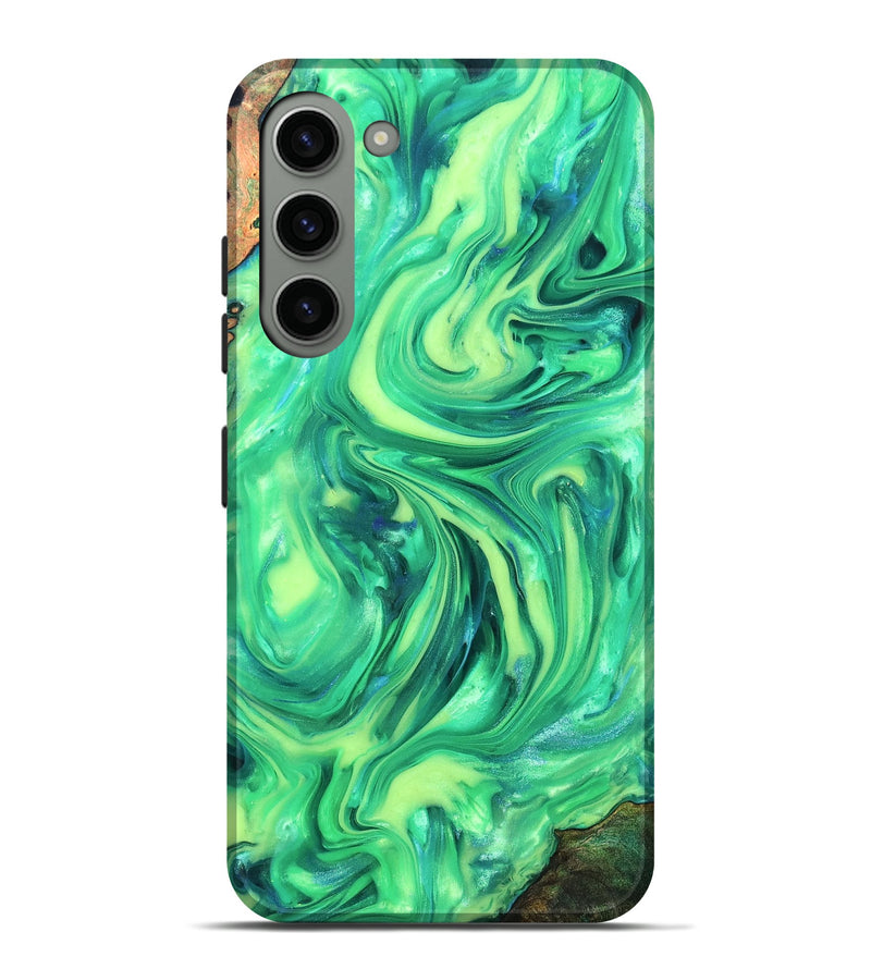 Galaxy S23 Plus Wood Live Edge Phone Case - Skyla (Neon, 819331)