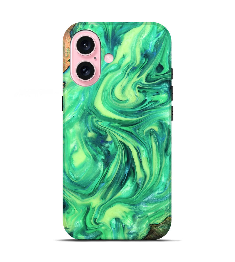 iPhone 17 Wood Live Edge Phone Case - Skyla (Neon, 819331)