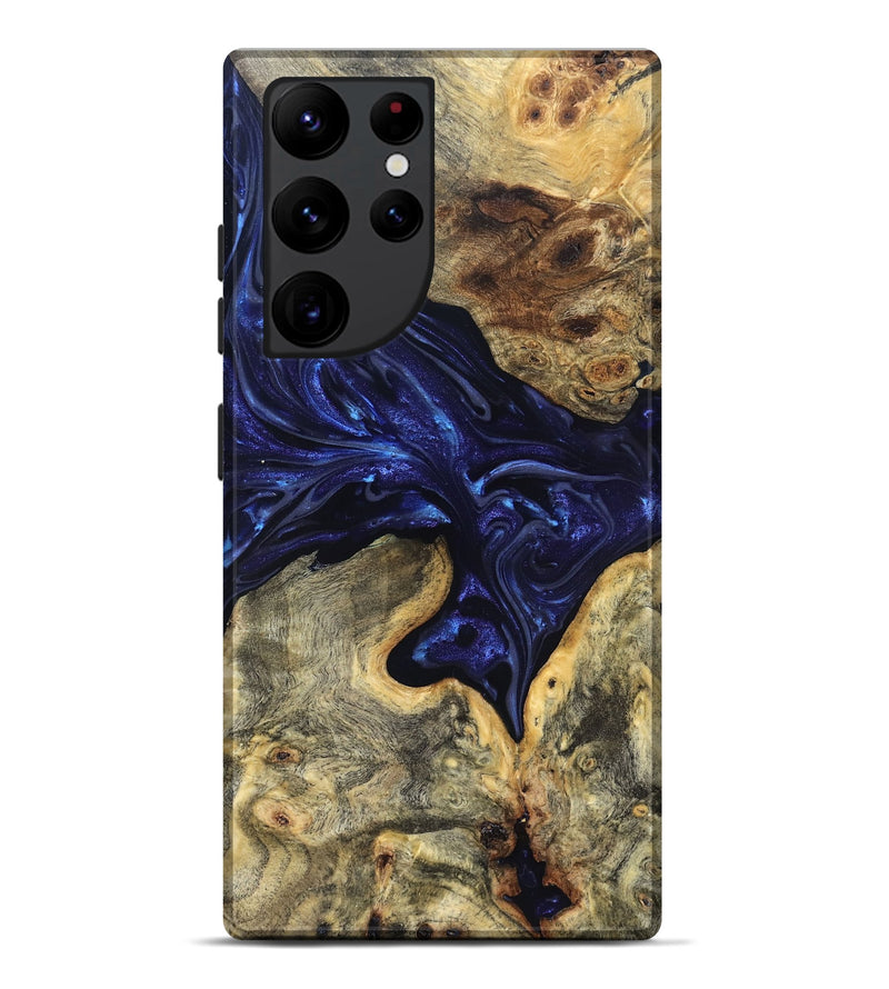 Galaxy S22 Ultra Wood Live Edge Phone Case - Inaya (Purple, 819334)