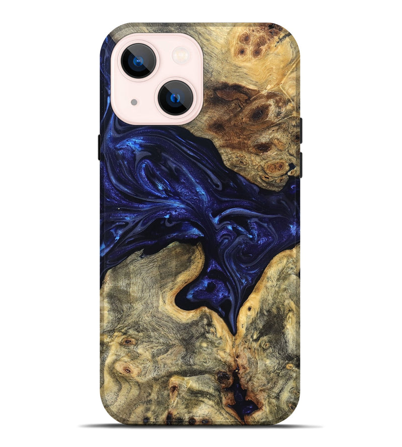iPhone 14 Plus Wood Live Edge Phone Case - Inaya (Purple, 819334)