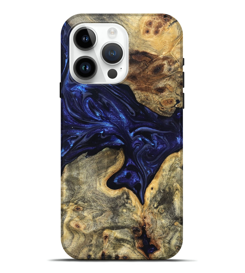 iPhone 15 Pro Max Wood Live Edge Phone Case - Inaya (Purple, 819334)