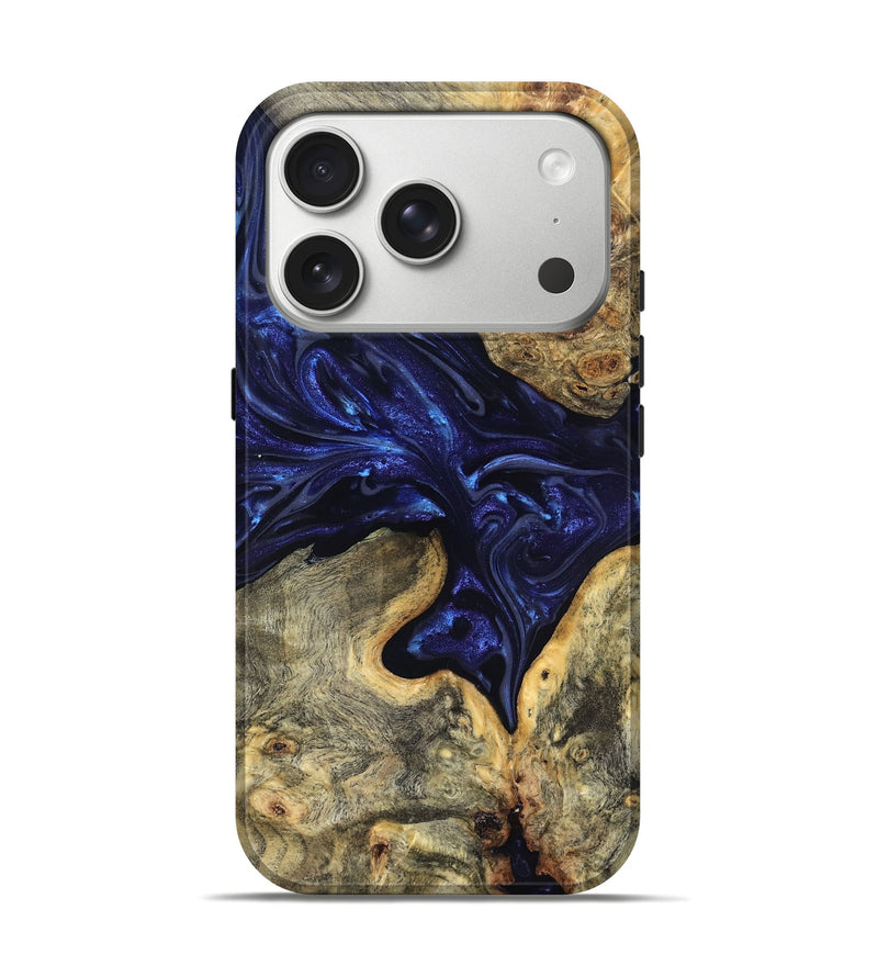 iPhone 17 Pro Wood Live Edge Phone Case - Inaya (Purple, 819334)
