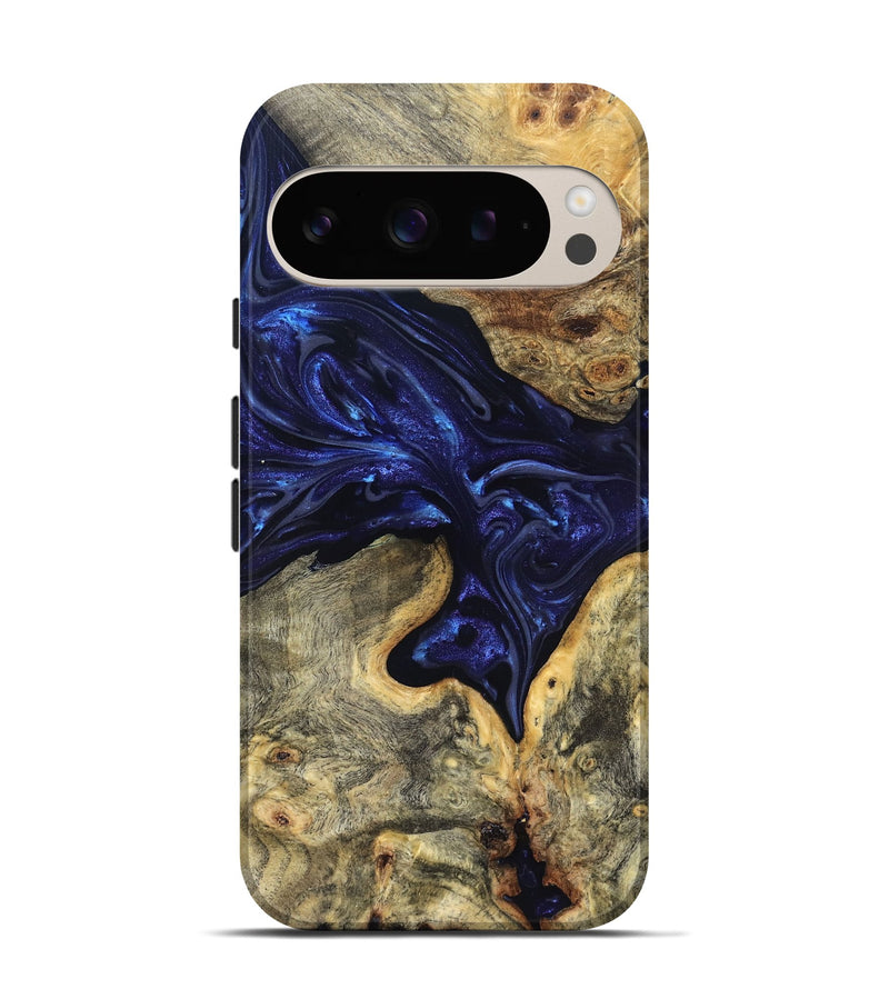Pixel 9 Wood Live Edge Phone Case - Inaya (Purple, 819334)