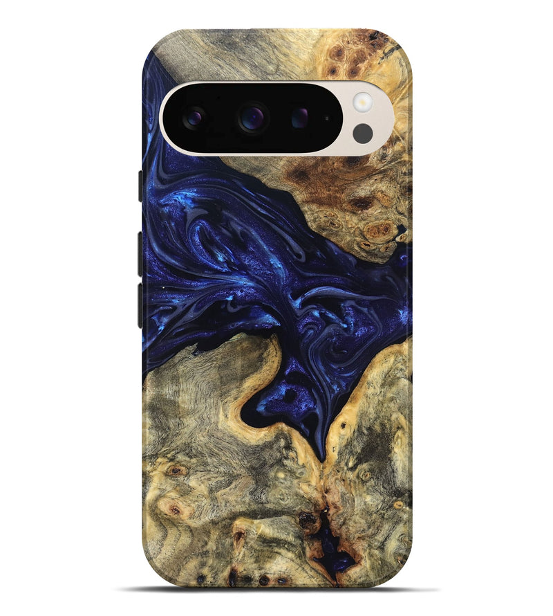 Pixel 9 Pro XL Wood Live Edge Phone Case - Inaya (Purple, 819334)
