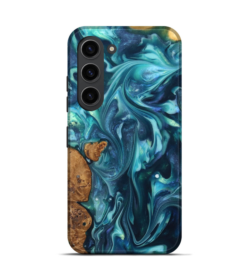 Galaxy S23 ResinArt Live Edge Phone Case - Madisen (Ancient Olive, 819335)