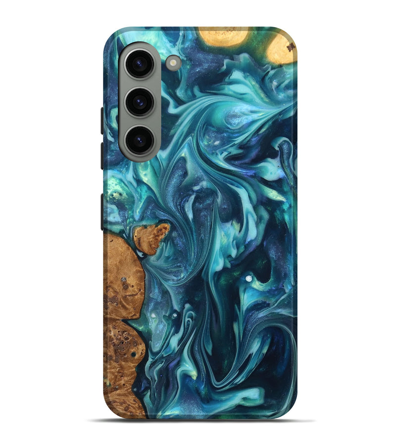 Galaxy S23 Plus ResinArt Live Edge Phone Case - Madisen (Ancient Olive, 819335)