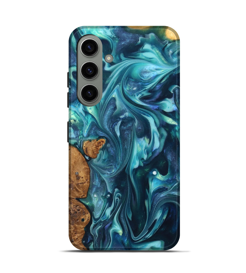 Galaxy S24 ResinArt Live Edge Phone Case - Madisen (Ancient Olive, 819335)