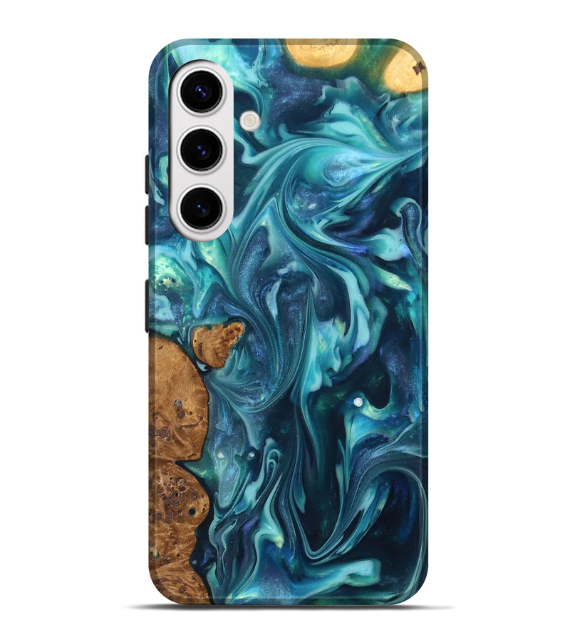 Galaxy S25 Plus ResinArt Live Edge Phone Case - Madisen (Ancient Olive, 819335)